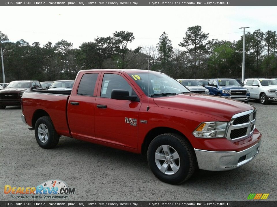 2019 Ram 1500 Classic Tradesman Quad Cab Flame Red / Black/Diesel Gray Photo #7