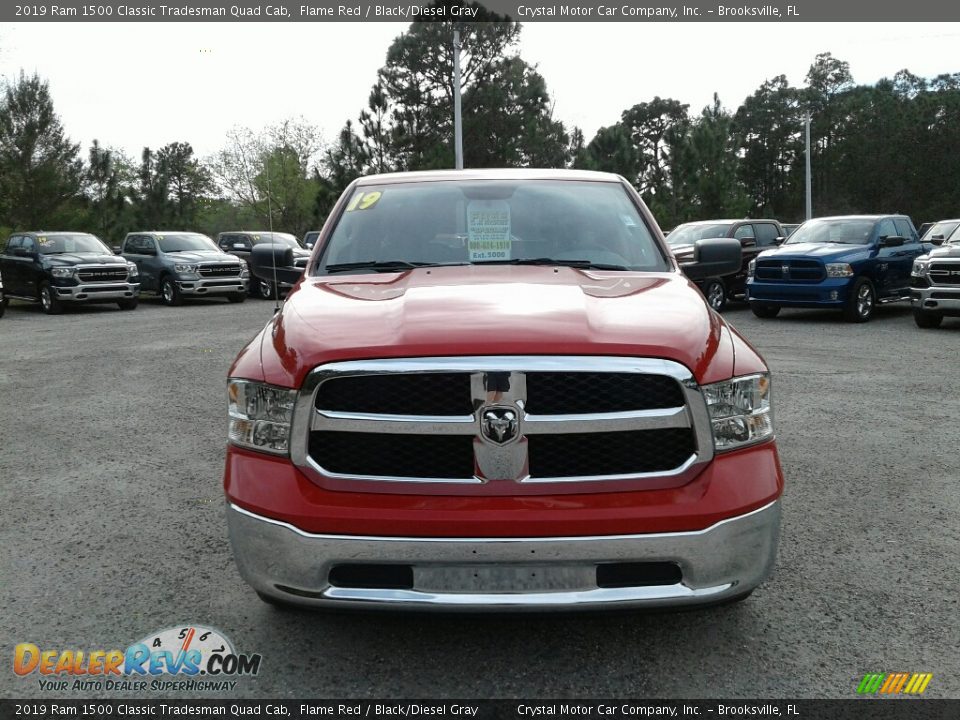 2019 Ram 1500 Classic Tradesman Quad Cab Flame Red / Black/Diesel Gray Photo #8