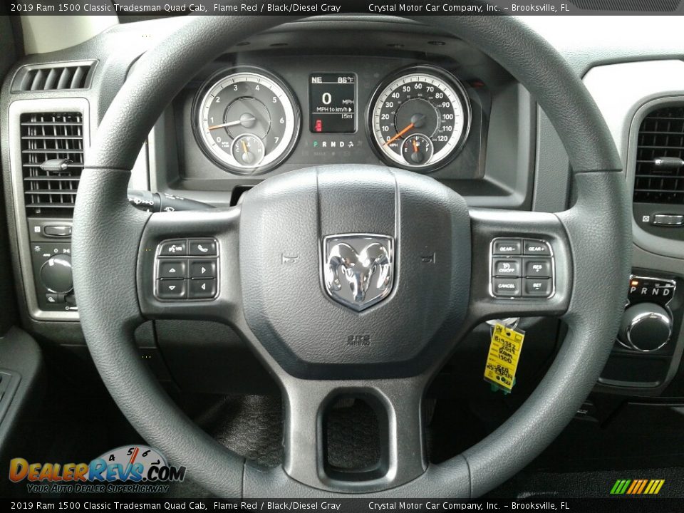 2019 Ram 1500 Classic Tradesman Quad Cab Flame Red / Black/Diesel Gray Photo #14