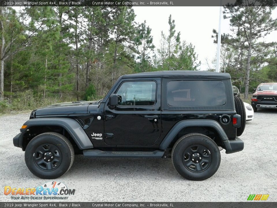 Black 2019 Jeep Wrangler Sport 4x4 Photo #2