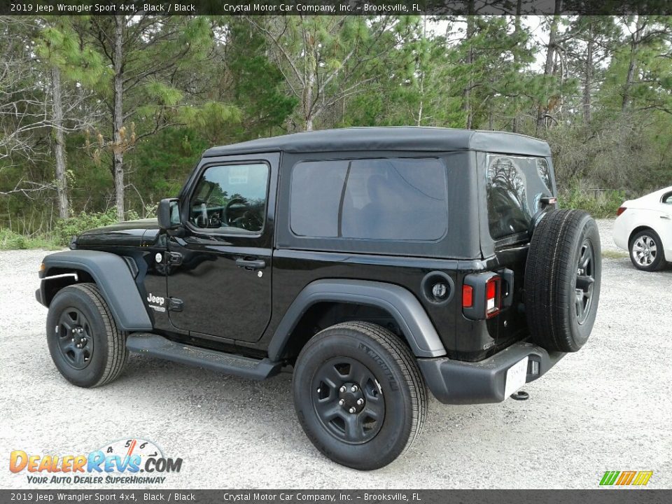 2019 Jeep Wrangler Sport 4x4 Black / Black Photo #3
