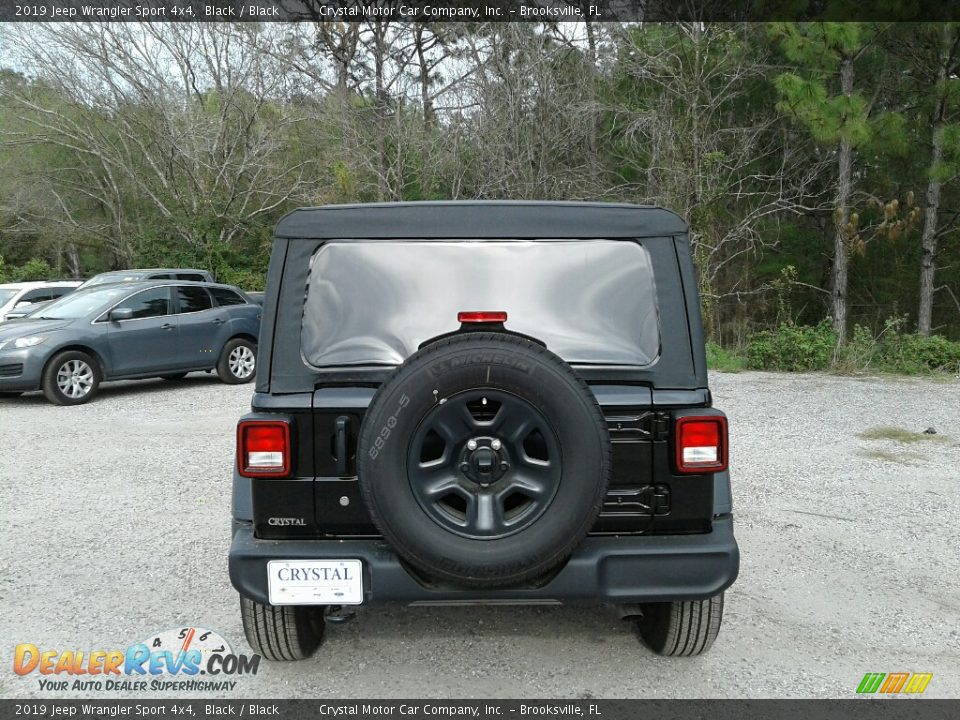2019 Jeep Wrangler Sport 4x4 Black / Black Photo #4