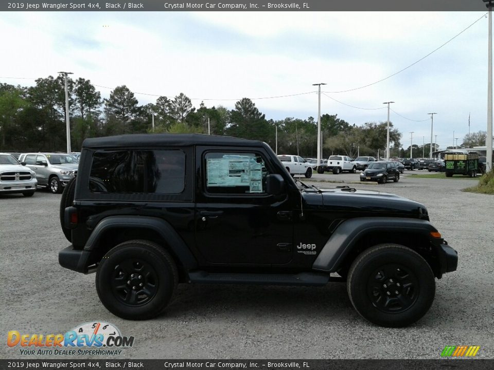 2019 Jeep Wrangler Sport 4x4 Black / Black Photo #6
