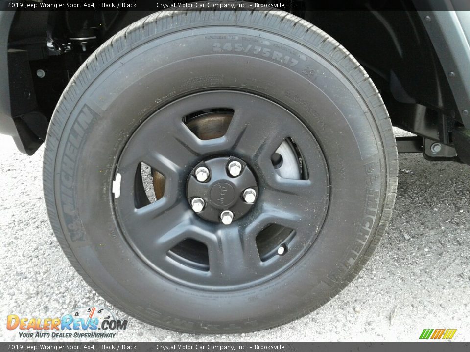 2019 Jeep Wrangler Sport 4x4 Black / Black Photo #20