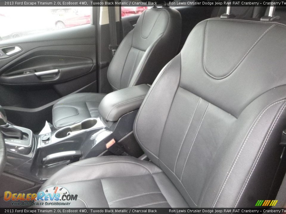 2013 Ford Escape Titanium 2.0L EcoBoost 4WD Tuxedo Black Metallic / Charcoal Black Photo #13
