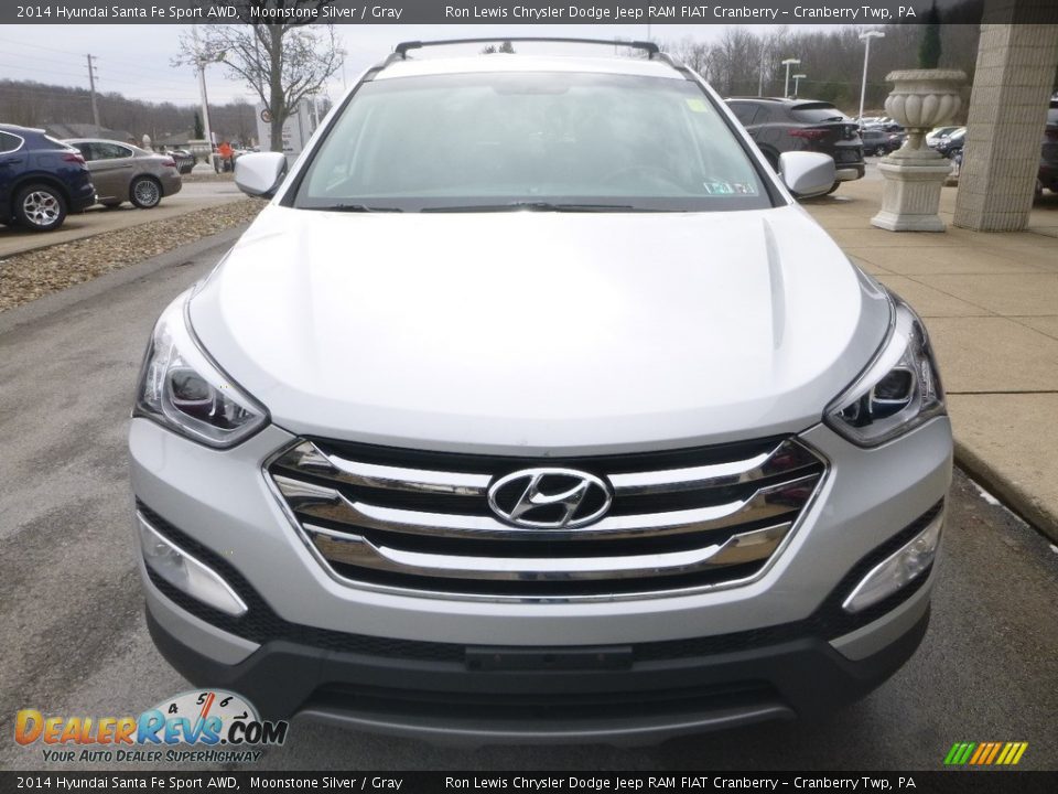 2014 Hyundai Santa Fe Sport AWD Moonstone Silver / Gray Photo #4