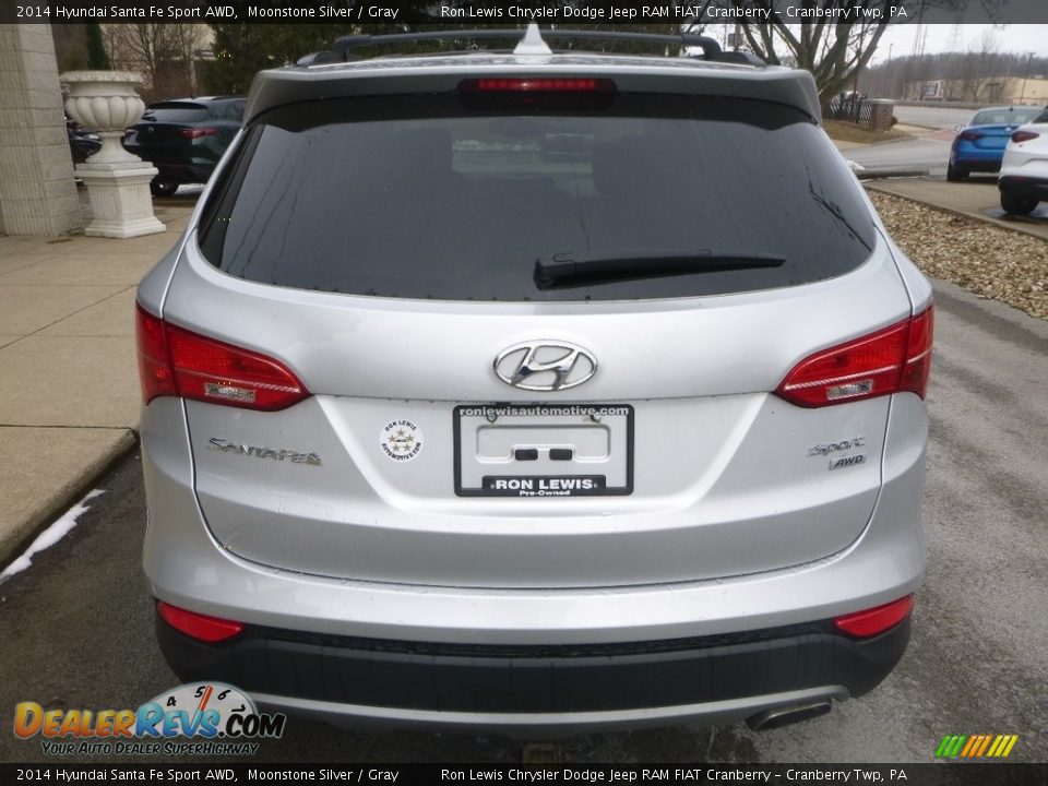 2014 Hyundai Santa Fe Sport AWD Moonstone Silver / Gray Photo #8