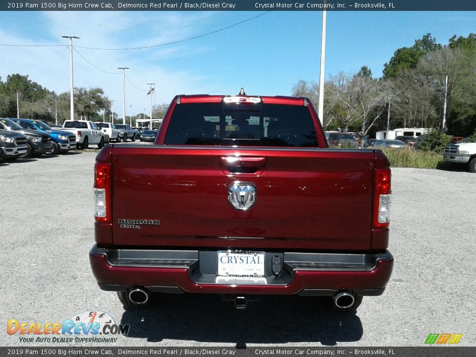 2019 Ram 1500 Big Horn Crew Cab Delmonico Red Pearl / Black/Diesel Gray Photo #4