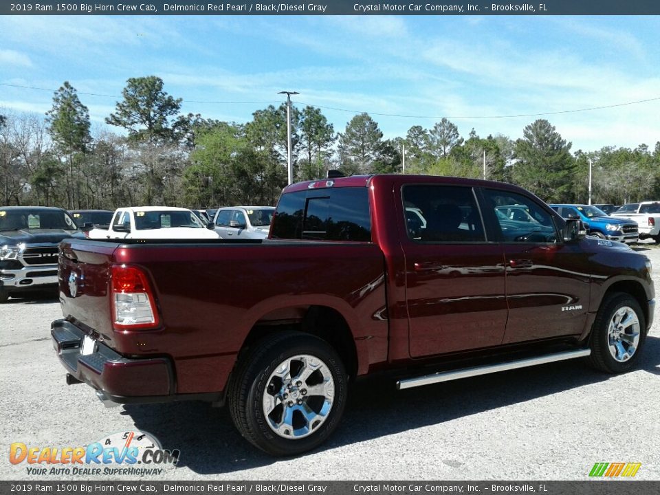 2019 Ram 1500 Big Horn Crew Cab Delmonico Red Pearl / Black/Diesel Gray Photo #5