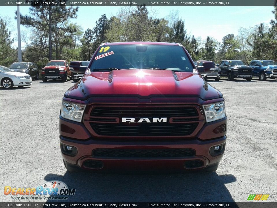 2019 Ram 1500 Big Horn Crew Cab Delmonico Red Pearl / Black/Diesel Gray Photo #8