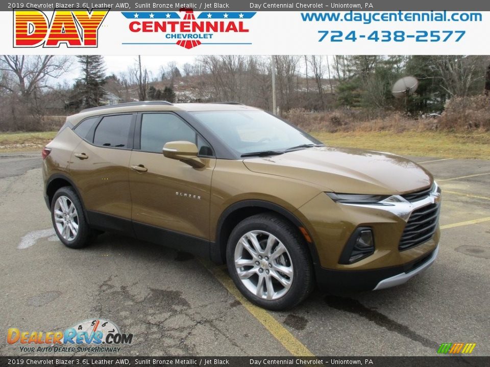 2019 Chevrolet Blazer 3.6L Leather AWD Sunlit Bronze Metallic / Jet Black Photo #1