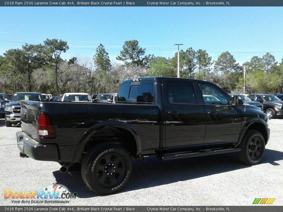 2018 Ram 2500 Laramie Crew Cab 4x4 Brilliant Black Crystal Pearl / Black Photo #5