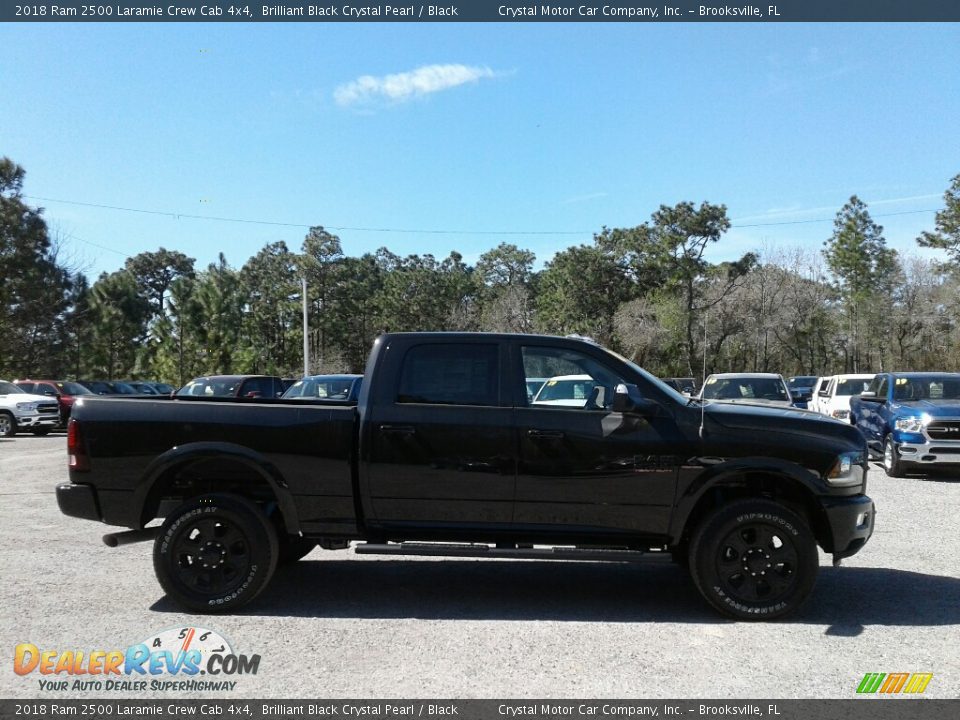 2018 Ram 2500 Laramie Crew Cab 4x4 Brilliant Black Crystal Pearl / Black Photo #6