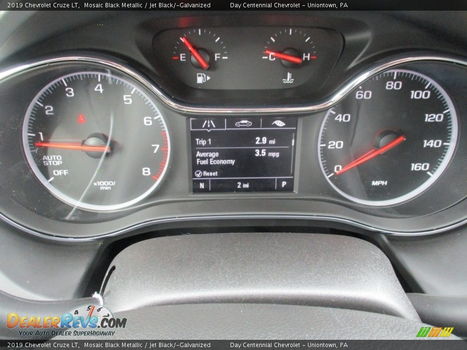 2019 Chevrolet Cruze LT Mosaic Black Metallic / Jet Black/­Galvanized Photo #2