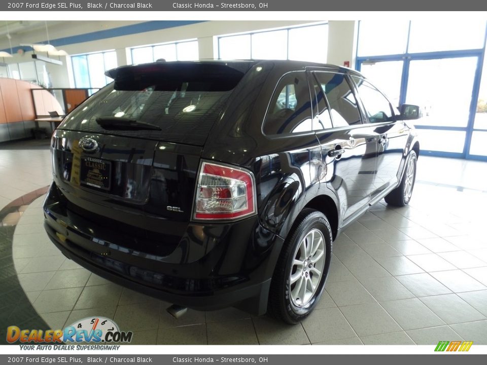 2007 Ford Edge SEL Plus Black / Charcoal Black Photo #7