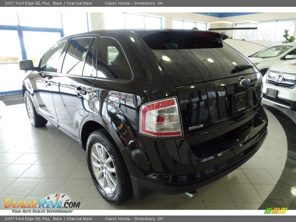 2007 Ford Edge SEL Plus Black / Charcoal Black Photo #9