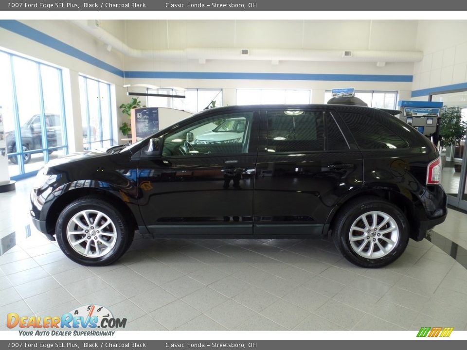 2007 Ford Edge SEL Plus Black / Charcoal Black Photo #10