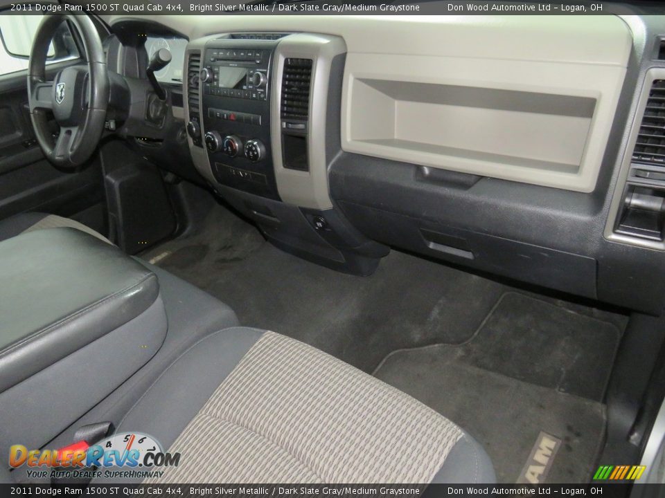 2011 Dodge Ram 1500 ST Quad Cab 4x4 Bright Silver Metallic / Dark Slate Gray/Medium Graystone Photo #26