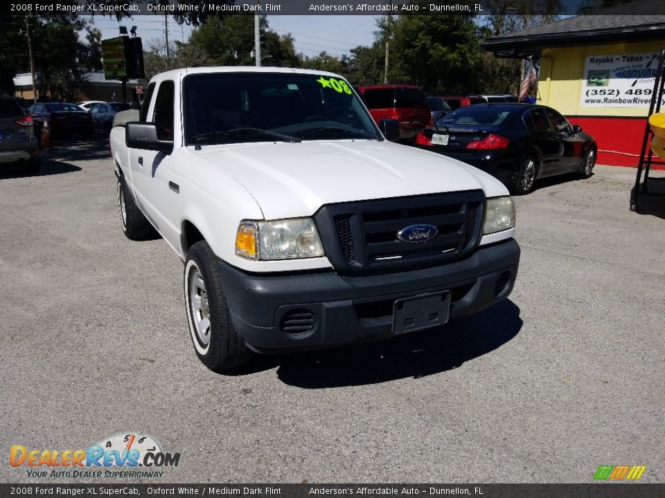 2008 Ford Ranger XL SuperCab Oxford White / Medium Dark Flint Photo #1