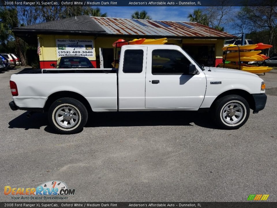 2008 Ford Ranger XL SuperCab Oxford White / Medium Dark Flint Photo #2