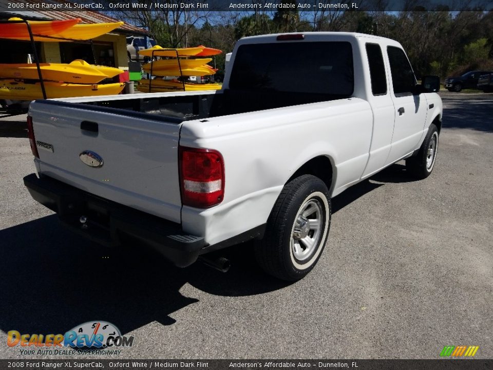 2008 Ford Ranger XL SuperCab Oxford White / Medium Dark Flint Photo #3