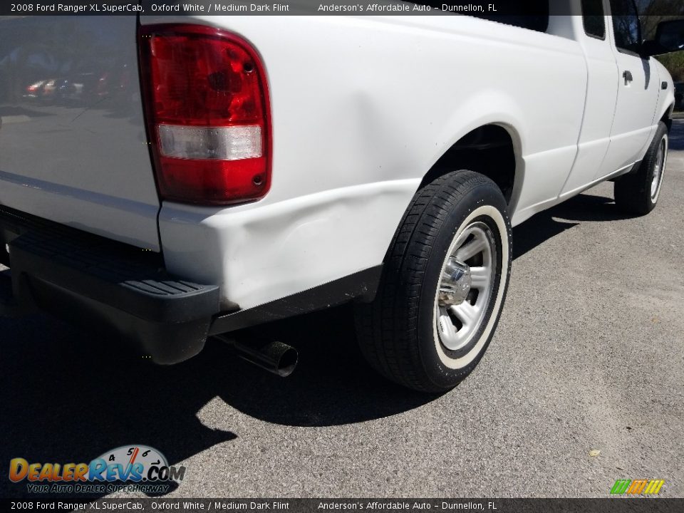 2008 Ford Ranger XL SuperCab Oxford White / Medium Dark Flint Photo #4