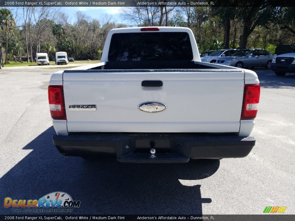 2008 Ford Ranger XL SuperCab Oxford White / Medium Dark Flint Photo #5