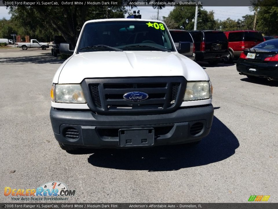 2008 Ford Ranger XL SuperCab Oxford White / Medium Dark Flint Photo #9