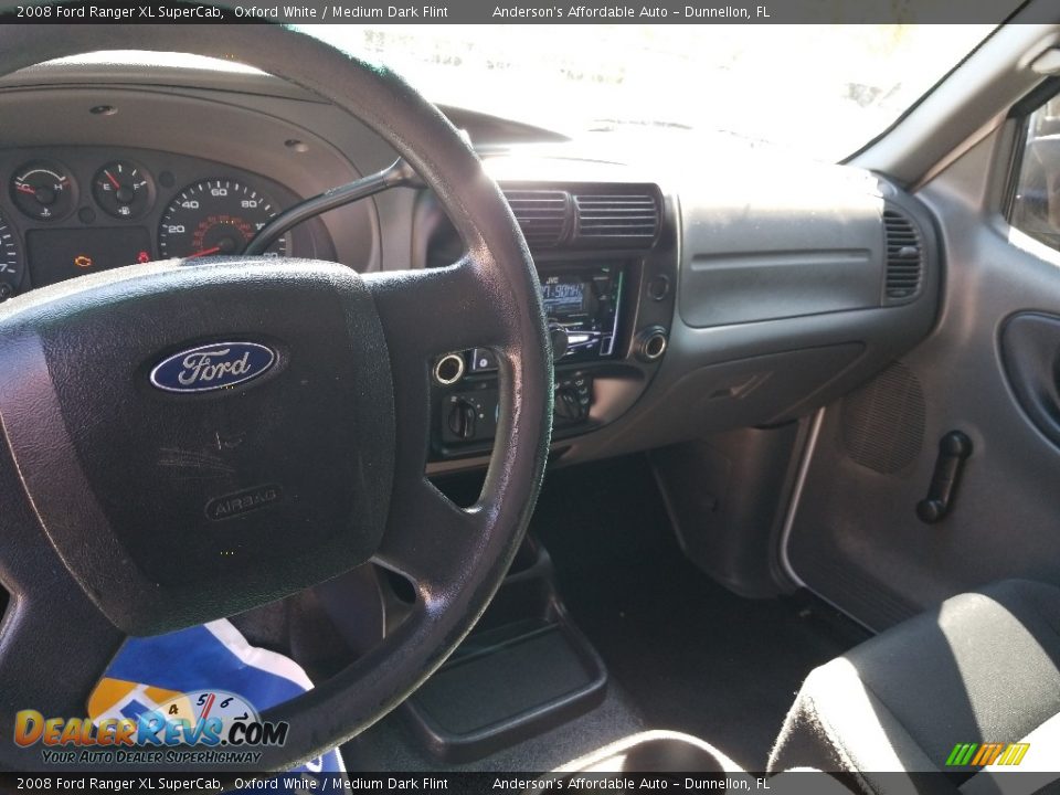 2008 Ford Ranger XL SuperCab Oxford White / Medium Dark Flint Photo #14