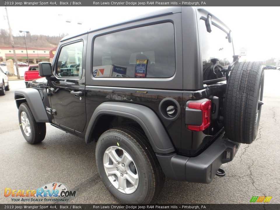 2019 Jeep Wrangler Sport 4x4 Black / Black Photo #3
