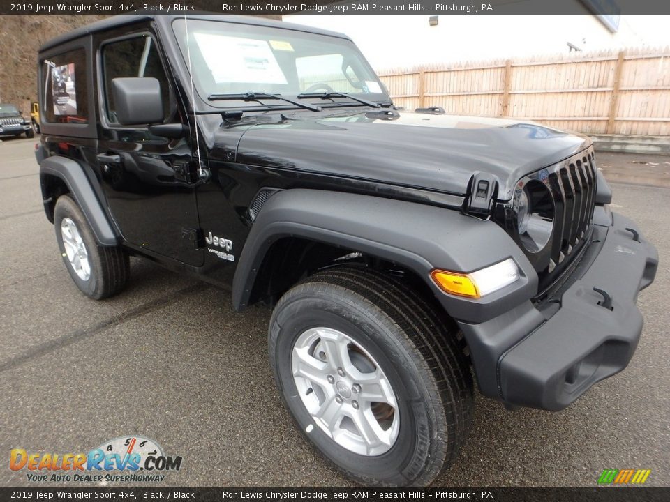 2019 Jeep Wrangler Sport 4x4 Black / Black Photo #8