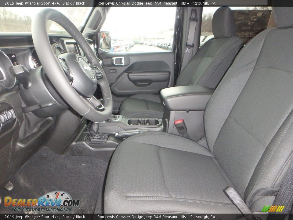 2019 Jeep Wrangler Sport 4x4 Black / Black Photo #11