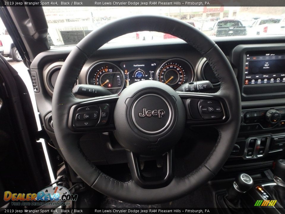 2019 Jeep Wrangler Sport 4x4 Black / Black Photo #18