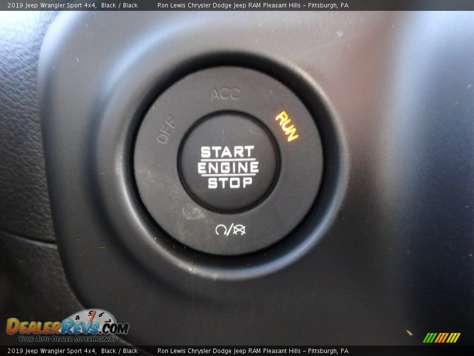 2019 Jeep Wrangler Sport 4x4 Black / Black Photo #20
