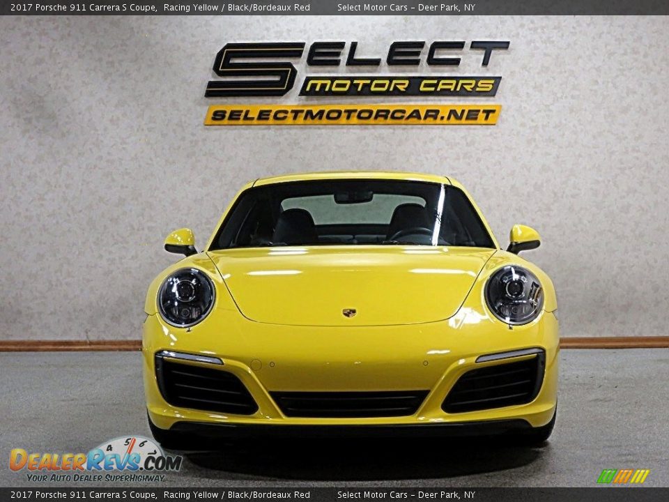 2017 Porsche 911 Carrera S Coupe Racing Yellow / Black/Bordeaux Red Photo #2