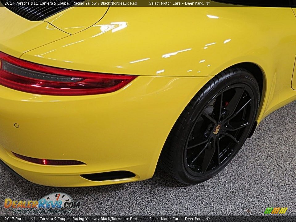 2017 Porsche 911 Carrera S Coupe Racing Yellow / Black/Bordeaux Red Photo #7