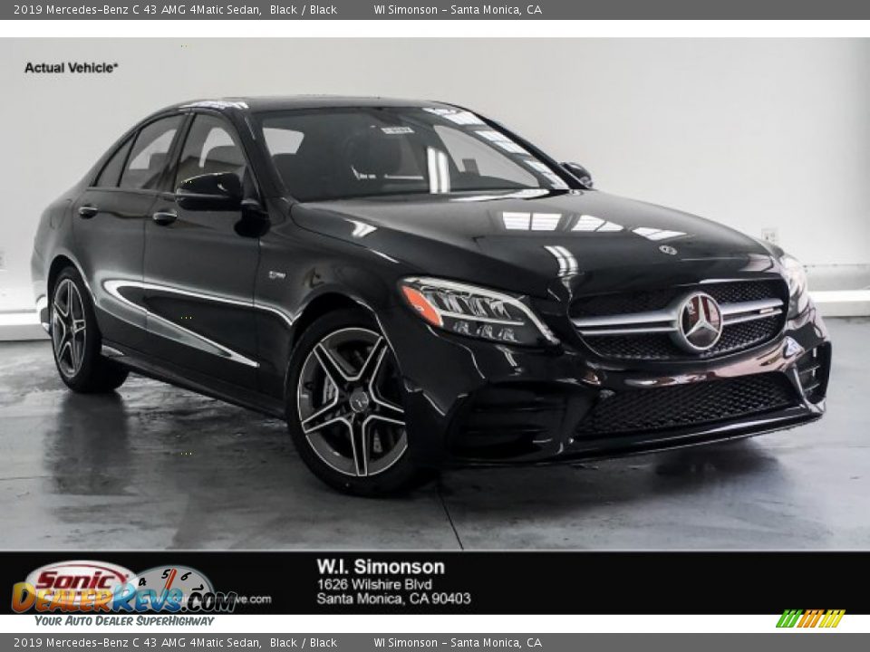 2019 Mercedes-Benz C 43 AMG 4Matic Sedan Black / Black Photo #1