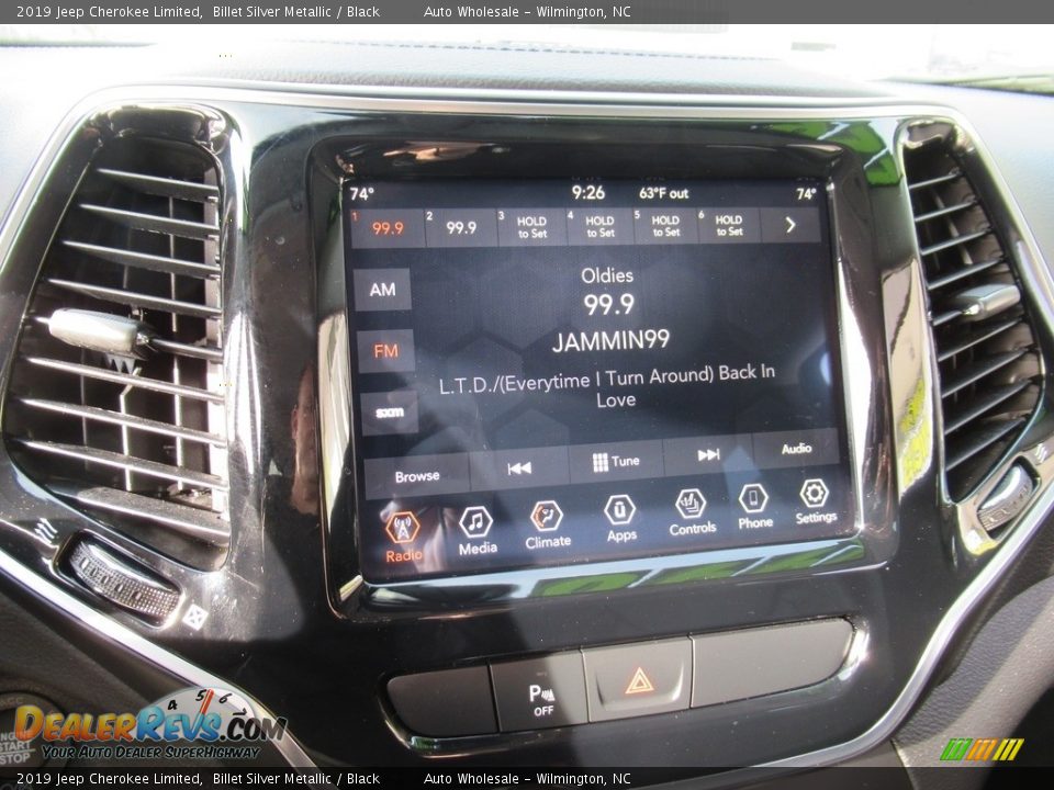 2019 Jeep Cherokee Limited Billet Silver Metallic / Black Photo #16