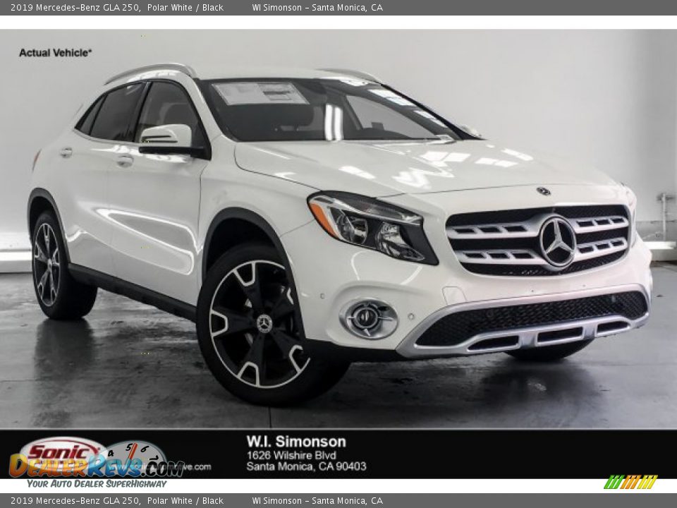2019 Mercedes-Benz GLA 250 Polar White / Black Photo #1