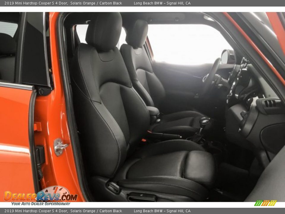 2019 Mini Hardtop Cooper S 4 Door Solaris Orange / Carbon Black Photo #6