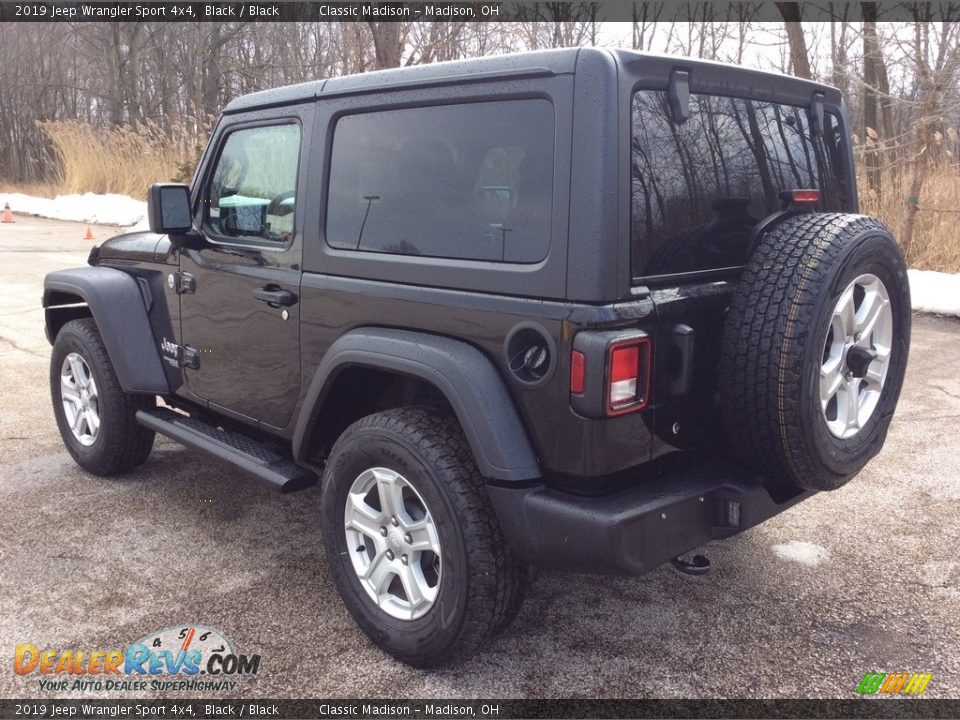 2019 Jeep Wrangler Sport 4x4 Black / Black Photo #4