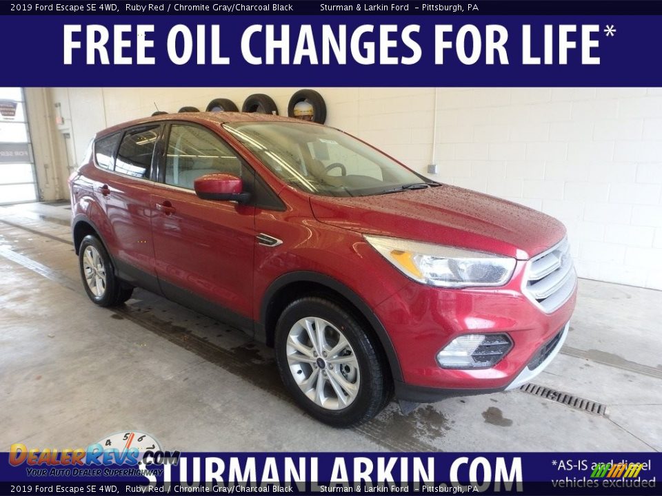 2019 Ford Escape SE 4WD Ruby Red / Chromite Gray/Charcoal Black Photo #1