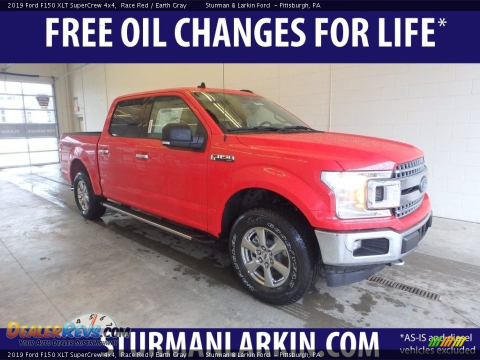 2019 Ford F150 XLT SuperCrew 4x4 Race Red / Earth Gray Photo #1