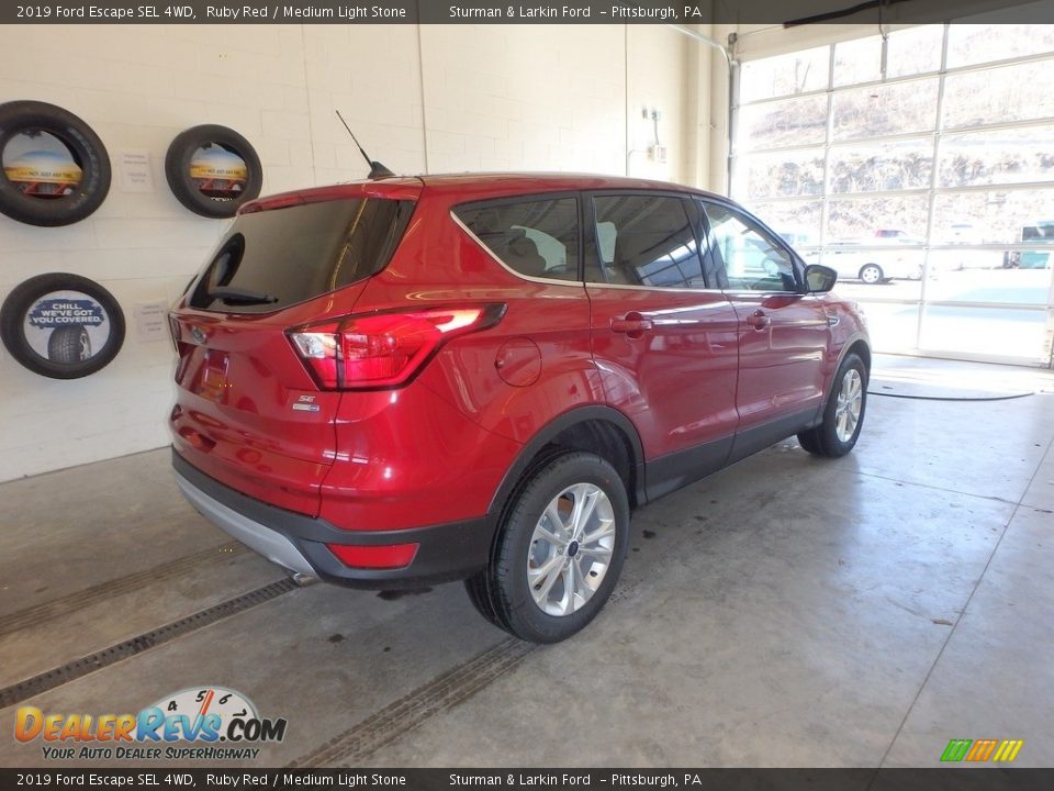 2019 Ford Escape SEL 4WD Ruby Red / Medium Light Stone Photo #2
