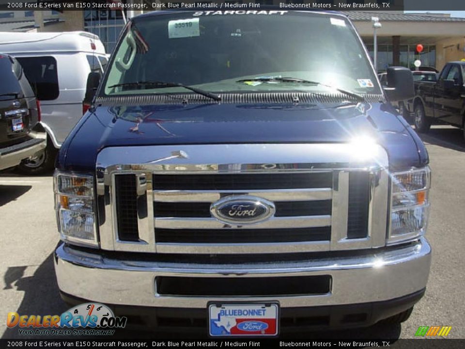 2008 Ford E Series Van E150 Starcraft Passenger Dark Blue Pearl Metallic / Medium Flint Photo #3