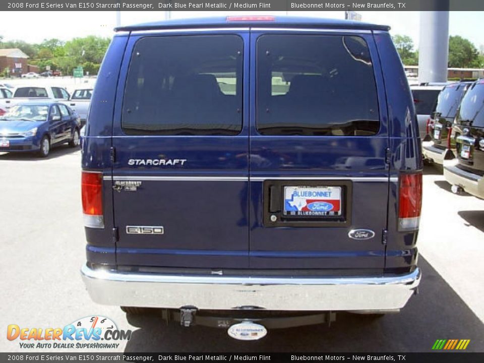 2008 Ford E Series Van E150 Starcraft Passenger Dark Blue Pearl Metallic / Medium Flint Photo #5
