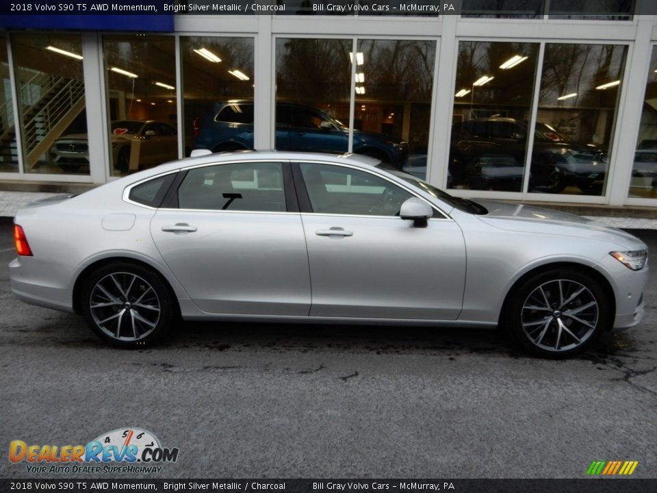 2018 Volvo S90 T5 AWD Momentum Bright Silver Metallic / Charcoal Photo #2