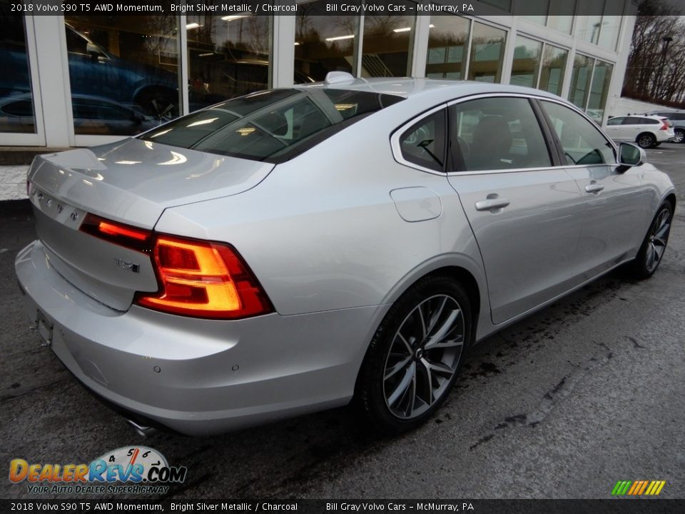 2018 Volvo S90 T5 AWD Momentum Bright Silver Metallic / Charcoal Photo #3