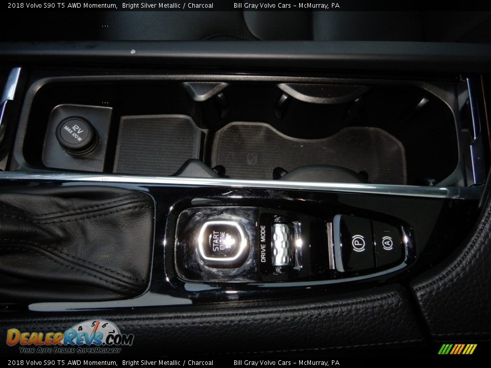 2018 Volvo S90 T5 AWD Momentum Bright Silver Metallic / Charcoal Photo #19