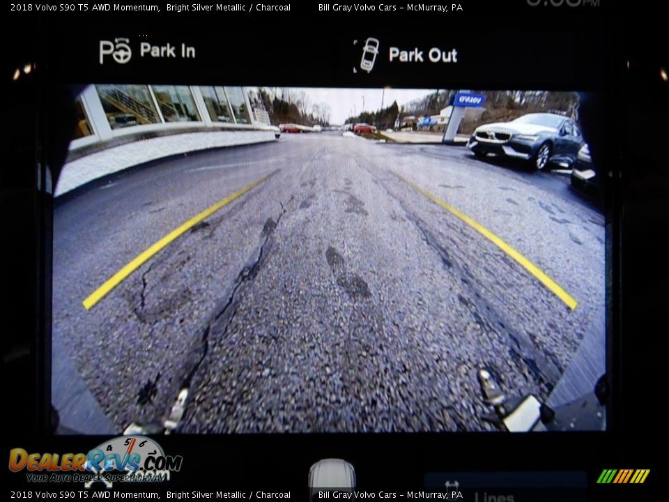2018 Volvo S90 T5 AWD Momentum Bright Silver Metallic / Charcoal Photo #22